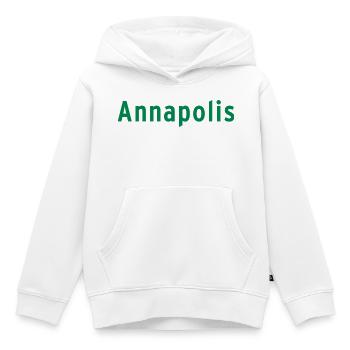 Annapolis - Kinder Premium Organic Hoodie - Weiß - Vorne - AI Model Kid Female (0cm)