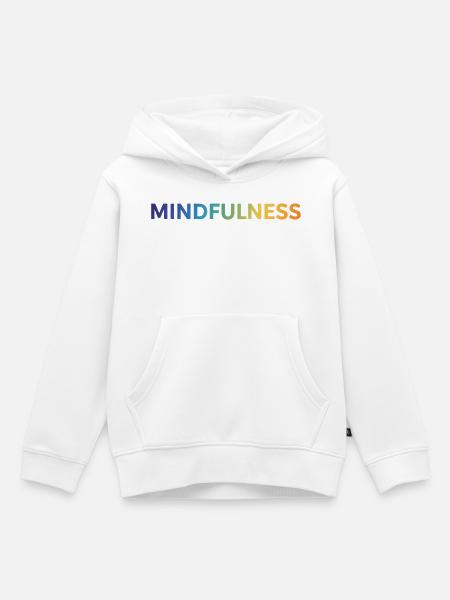 Mindfulness - Kinder Premium Organic Hoodie - Weiß