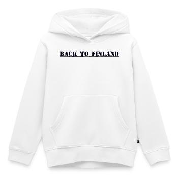 Finlande Finlande - Sweat Premium à capuche enfant bio - blanc - Devant - AI Model Kid Female (0cm)