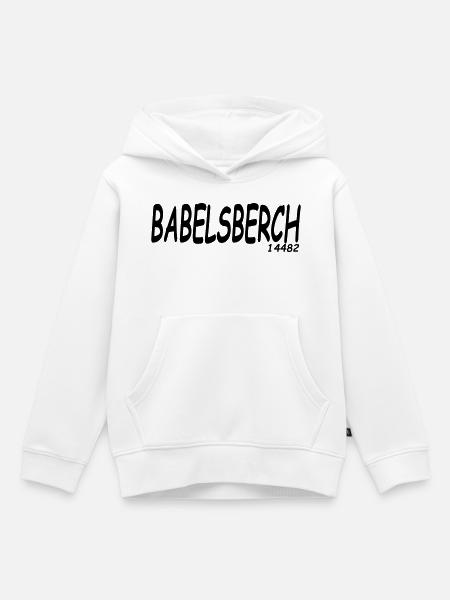 BABELSBERCH 14482 - Kinder Premium Organic Hoodie - Weiß