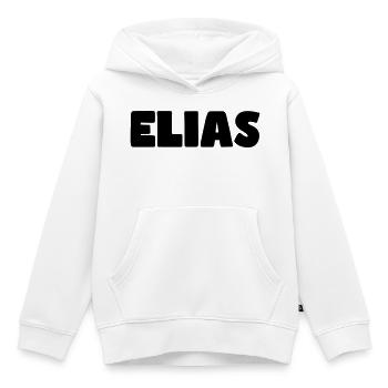 Elias Name - Kinder Premium Organic Hoodie - Weiß - Vorne - AI Model Kid Female (0cm)