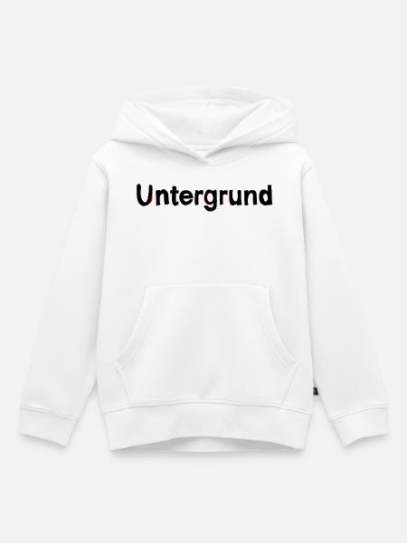 Undergrung hiphop - Kinder Premium Organic Hoodie - Weiß