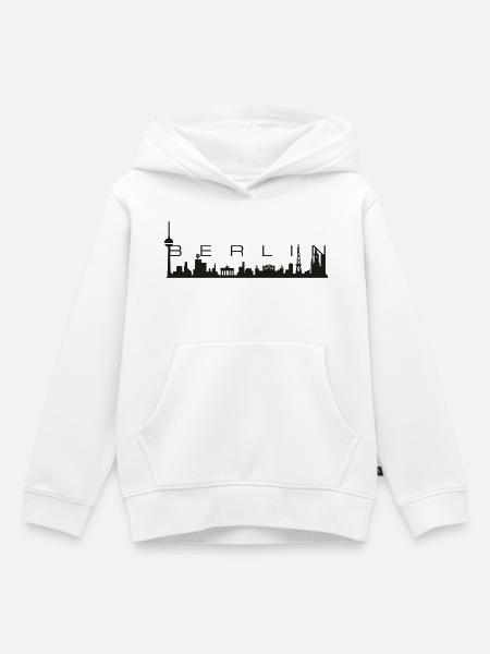 Berlin Skyline - Kinder Premium Organic Hoodie - Weiß