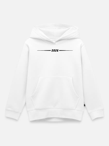 2026 Jahr Element - Kinder Premium Organic Hoodie - Weiß