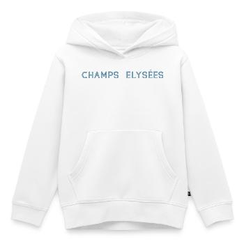 ChampsElysees - Sweat Premium à capuche enfant bio - blanc - Devant - AI Model Kid Female (0cm)