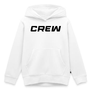 équipage - Sweat Premium à capuche enfant bio - blanc - Devant - AI Model Kid Female (0cm)