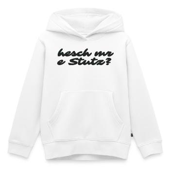 Hesch mr e Stutz - Kult-Spruch aus der Schweiz - Kinder Premium Organic Hoodie - Weiß - Vorne - AI Model Kid Female (0cm)