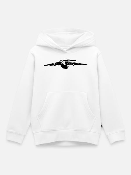 IL-76 - Kinder Premium Organic Hoodie - Weiß