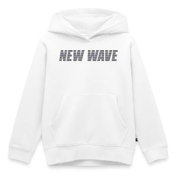 New wave - Sweat Premium à capuche enfant bio - blanc - Devant - AI Model Kid Female (0cm)