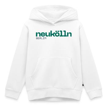 Berlin Neukölln - Schönes, schlichtes Design - Kinder Premium Organic Hoodie - Weiß - Vorne - AI Model Kid Female (0cm)