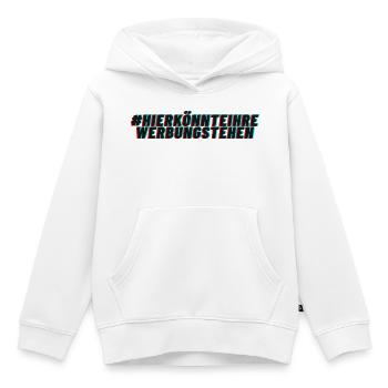 Des surfaces publicitaires à louer ? - Sweat Premium à capuche enfant bio - blanc - Devant - AI Model Kid Female (0cm)