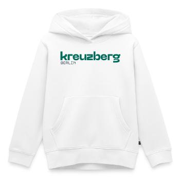 Berlin Kreuzberg - Un design simple et beau - Sweat Premium à capuche enfant bio - blanc - Devant - AI Model Kid Female (0cm)