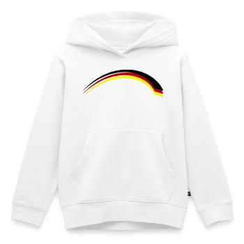 Deutschland Fahne - Kinder Premium Organic Hoodie - Weiß - Vorne - AI Model Kid Female (0cm)