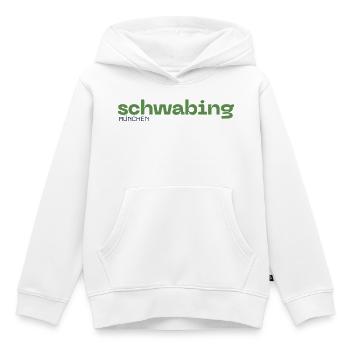 Schwabing Munich district - Kids Premium Organic Hoodie - white - Front - AI Model Kid Female (0cm)