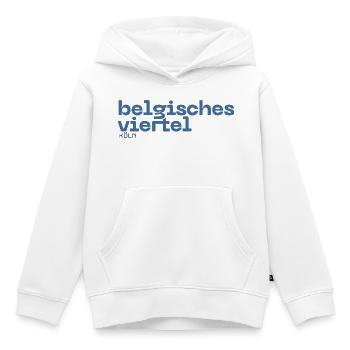 Belgisches Viertel - Köln Stadtteil - Kinder Premium Organic Hoodie - Weiß - Vorne - AI Model Kid Female (0cm)