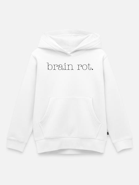 Hirnfäule - Kinder Premium Organic Hoodie - Weiß
