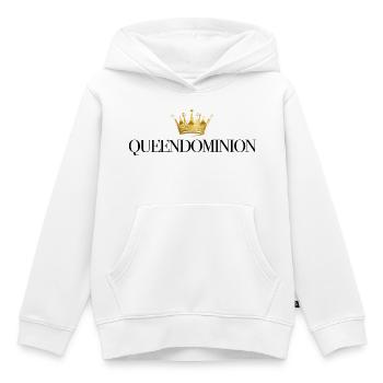 Goldene Krone Auf Schwarz - Kinder Premium Organic Hoodie - Weiß - Vorne - AI Model Kid Female (0cm)