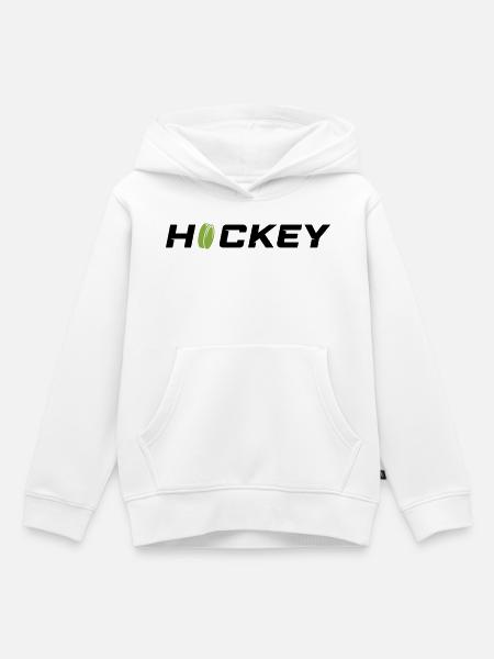 Hockey - Kinder Premium Organic Hoodie - Weiß