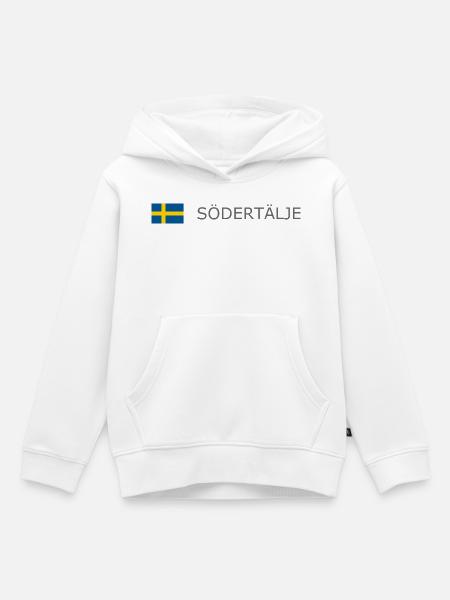 Sweden Flag - Södertälje - Sverige - Schweden - Kinder Premium Organic Hoodie - Weiß