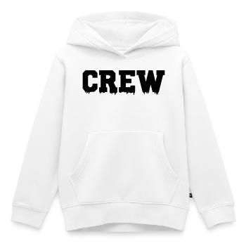 équipage - Sweat Premium à capuche enfant bio - blanc - Devant - AI Model Kid Female (0cm)