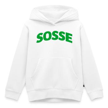 Sosse für immer - Kinder Premium Organic Hoodie - Weiß - Vorne - AI Model Kid Female (0cm)