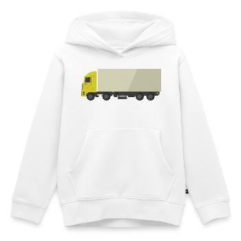 Lkw - Kinder Premium Organic Hoodie - Weiß - Vorne - AI Model Kid Female (0cm)