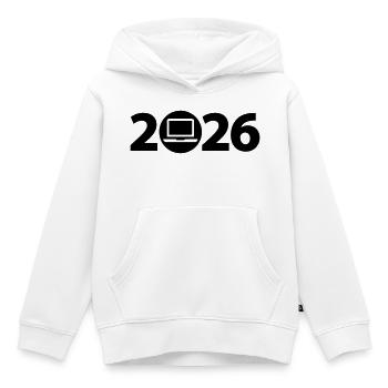 Informatiker 2026, Gamer 2026 - Kinder Premium Organic Hoodie - Weiß - Vorne - AI Model Kid Female (0cm)