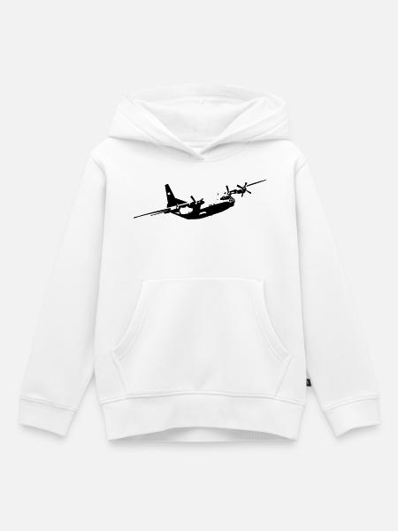 An-12 - Kinder Premium Organic Hoodie - Weiß