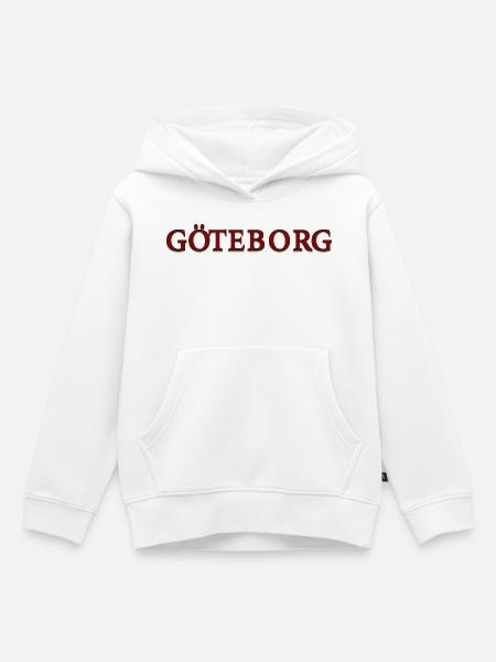 Göteborg Rot-blau - Kinder Premium Organic Hoodie - Weiß