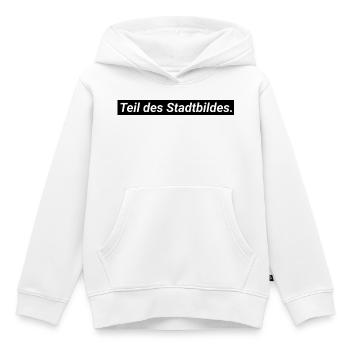 Partie intégrante du paysage urbain - Sweat Premium à capuche enfant bio - blanc - Devant - AI Model Kid Female (0cm)