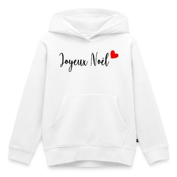 FROHE WEIHNACHTEN. WEIHNACHTEN. FROHE WEIHNACHTEN. FROHE WEIHNACHTEN - Kinder Premium Organic Hoodie - Weiß - Vorne - AI Model Kid Female (0cm)