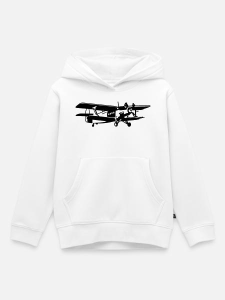An-2 - Kinder Premium Organic Hoodie - Weiß