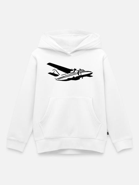 L-410 - Kinder Premium Organic Hoodie - Weiß