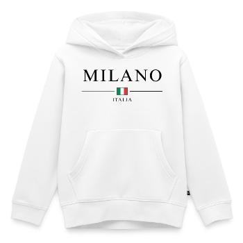 Milano italia - Kinder Premium Organic Hoodie - Weiß - Vorne - AI Model Kid Female (0cm)