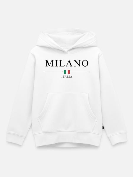 Milano italia - Kinder Premium Organic Hoodie - Weiß