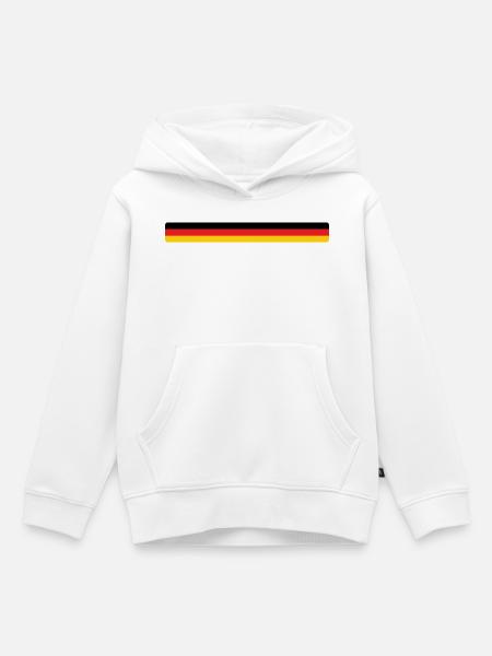 Deutsche Flagge – Deutschland - Kinder Premium Organic Hoodie - Weiß