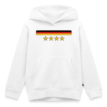 Drapeau Allemand - Allemagne - Sweat Premium à capuche enfant bio - blanc - Devant - AI Model Kid Female (0cm)