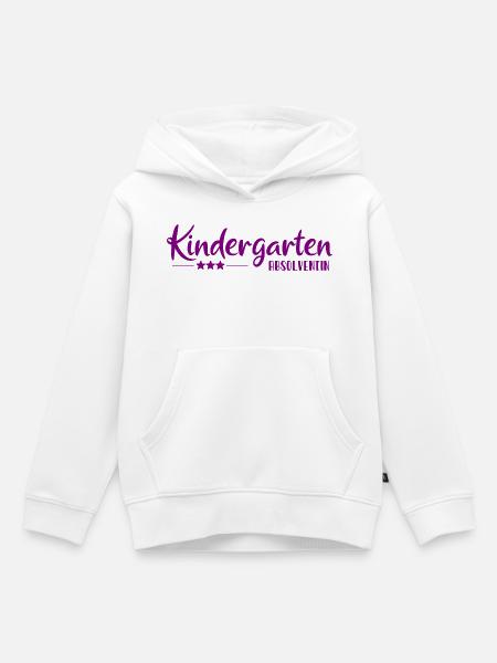 Kindergarten Absolventin - Einschulung - Kita - Kinder Premium Organic Hoodie - Weiß