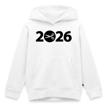 Schneider 2026, Handarbeit 2026 - Kinder Premium Organic Hoodie - Weiß - Vorne - AI Model Kid Female (0cm)
