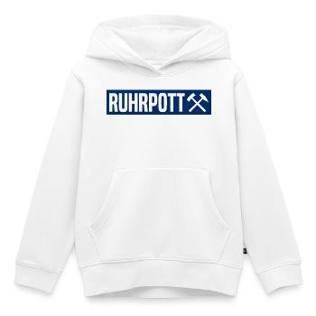 Ruhrpott - Ruhr Pott - Zeche - Zollverein - NRW - Sweat Premium à capuche enfant bio - blanc - Devant - AI Model Kid Female (0cm)