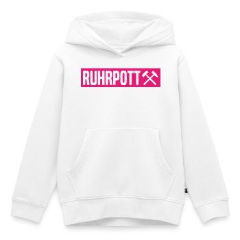 Ruhrpott - Ruhr Pott - Zeche - Zollverein - NRW - Kinder Premium Organic Hoodie - Weiß - Vorne - AI Model Kid Female (0cm)