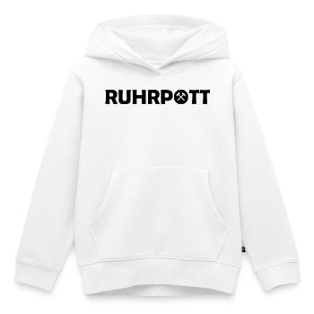 Ruhrpott - Dat hat wat mittn Herz zu tun - Zeche - Kinder Premium Organic Hoodie - Weiß - Vorne - AI Model Kid Female (0cm)