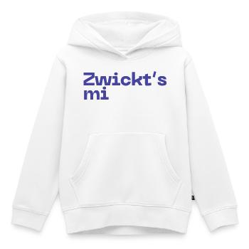 Zwickt's mi - Austropop - Kinder Premium Organic Hoodie - Weiß - Vorne - AI Model Kid Female (0cm)