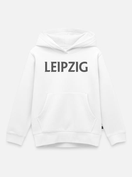 Leipzig – Deutschland Textdesign - Kinder Premium Organic Hoodie - Weiß