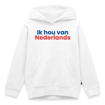 J’adore le néerlandais - Sweat Premium à capuche enfant bio - blanc - Devant - AI Model Kid Female (0cm)