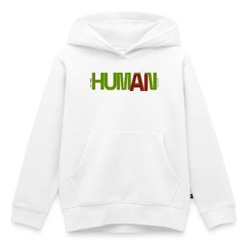 Mensch - Kinder Premium Organic Hoodie - Weiß - Vorne - AI Model Kid Female (0cm)