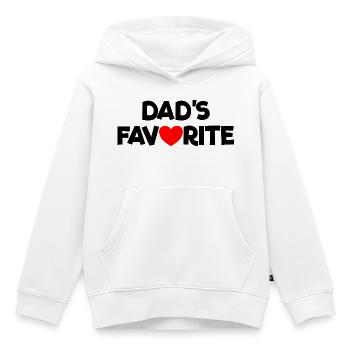 Lieblingskind Papas Liebling Ich bin Papas Lieblin - Kinder Premium Organic Hoodie - Weiß - Vorne - AI Model Kid Female (0cm)