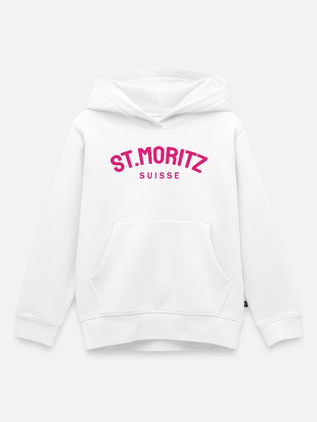 St. Moritz - Suisse - Schweiz - Swiss - Kinder Premium Organic Hoodie - Weiß