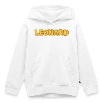 Leonard - Kinder Premium Organic Hoodie - Weiß - Vorne - AI Model Kid Female (0cm)