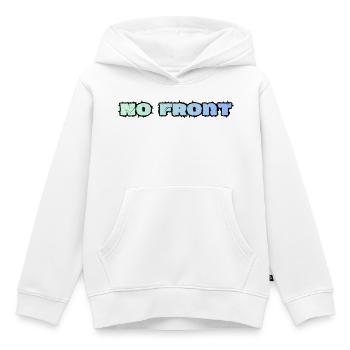 Pas de front, pas de reproche, langage de jeunesse - Sweat Premium à capuche enfant bio - blanc - Devant - AI Model Kid Female (0cm)